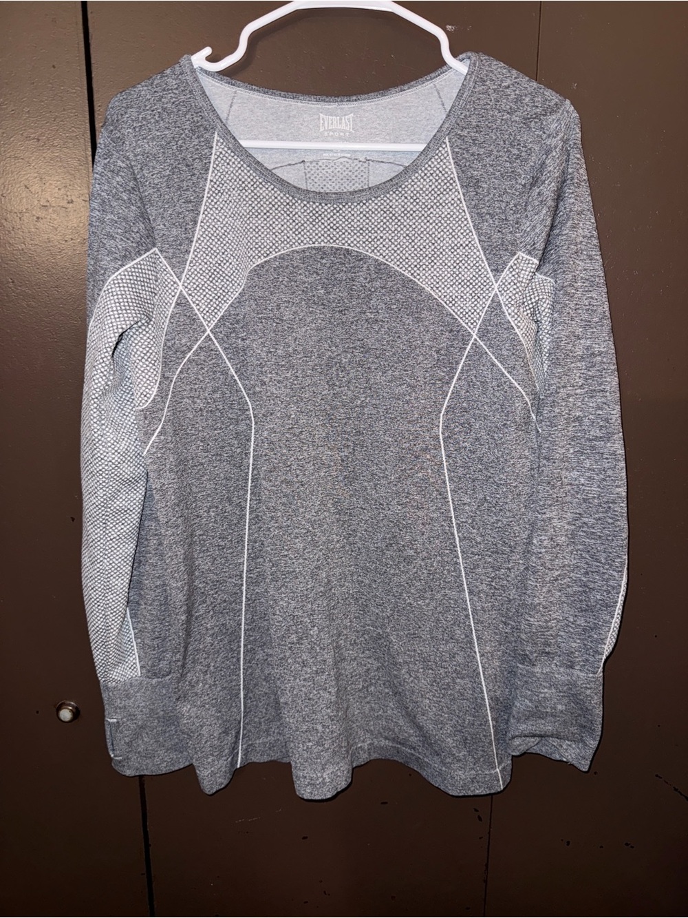 Everlast Heather Gray Long Sleeve Athletic Tee